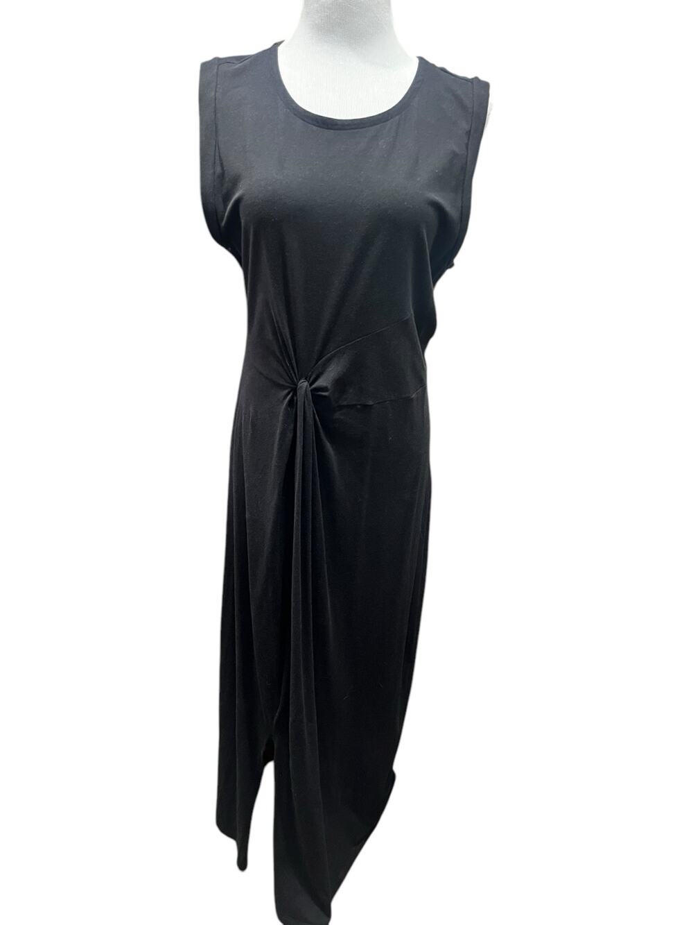 The Limited Women's Black Sleeveless Ruched Fitted Dress SIZE XL